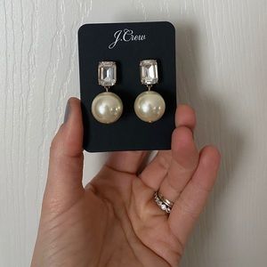 J Crew Pearl statement earrings